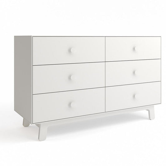 Oeuf Sparrow 6 Drawer Dresser - White - 2M6D-S-03