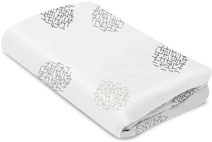 4moms Mamaroo Sleep Cotton Bassinet Sheet - White Crosshatch - 2000913