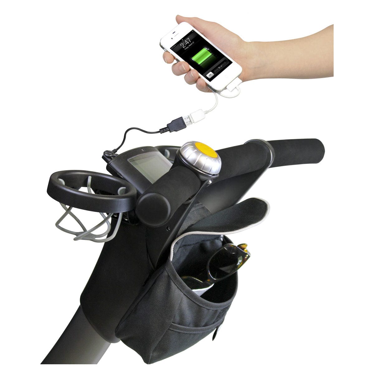 4Moms Origami Handle Bag + Cell Phone Cable