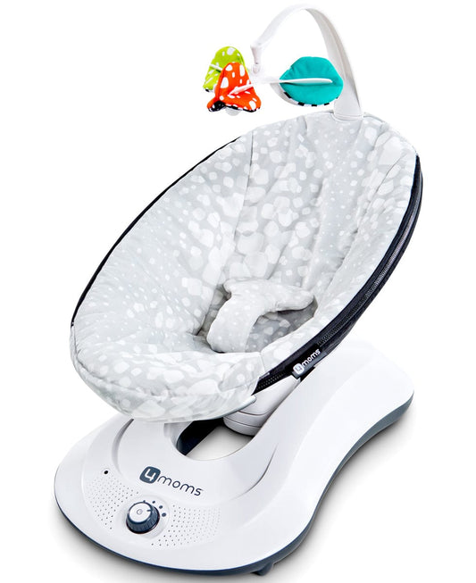 4moms Rockaroo Baby Swing - Silver Plush - 2000376