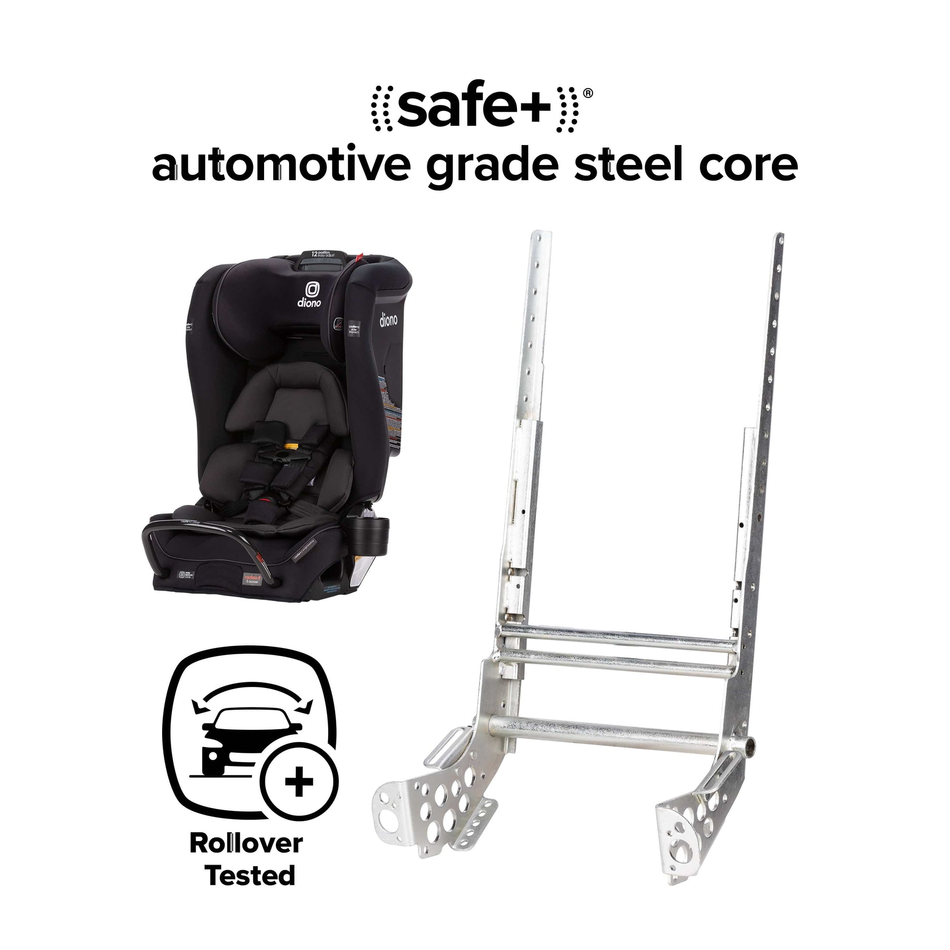 Diono Radian 3RXT SafePlus All-in-One Convertible Car Seat - Black Jet - 50100-NA-01