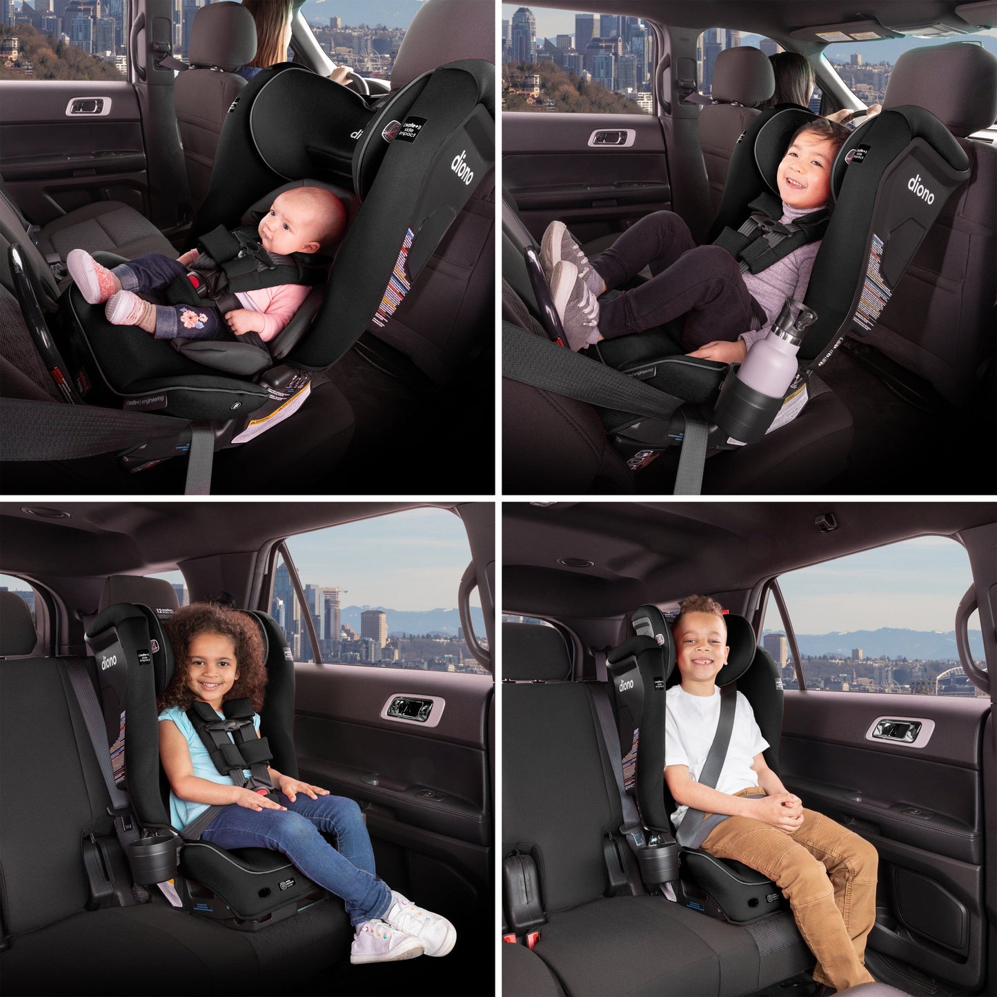 Diono Radian 3RXT SafePlus All-in-One Convertible Car Seat - Black Jet - 50100-NA-01