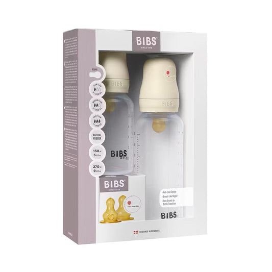 BIBS Baby BPA-Free PP Bottle Grow and Flow Set 5oz/9oz Latex - Ivory - 5018216