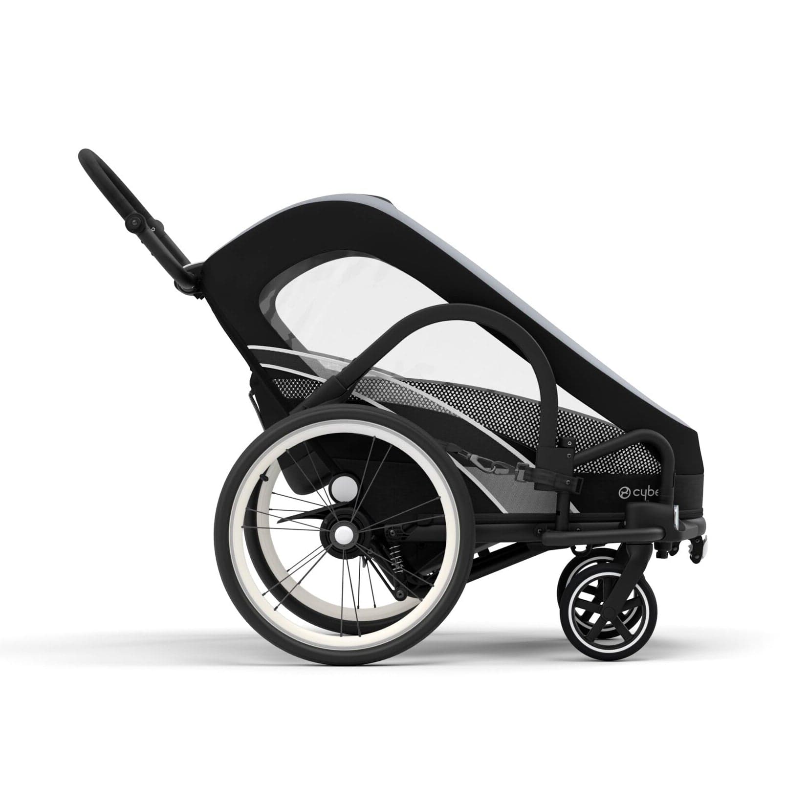 Cybex Zeno 2-in-1 Bike Trailer / Stroller (One Box) - All Black - 521003709