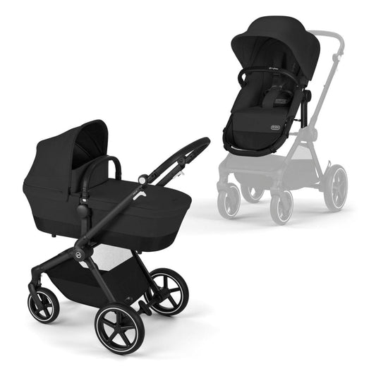 Cybex EOS Lux 2-in-1 Stroller - Moon Black - 522005337