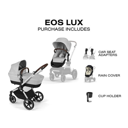 Cybex EOS Lux 2-in-1 Stroller - Lava Grey - 522005339