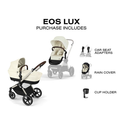 Cybex EOS Lux 2-in-1 Stroller - Seashell Beige - 522005341