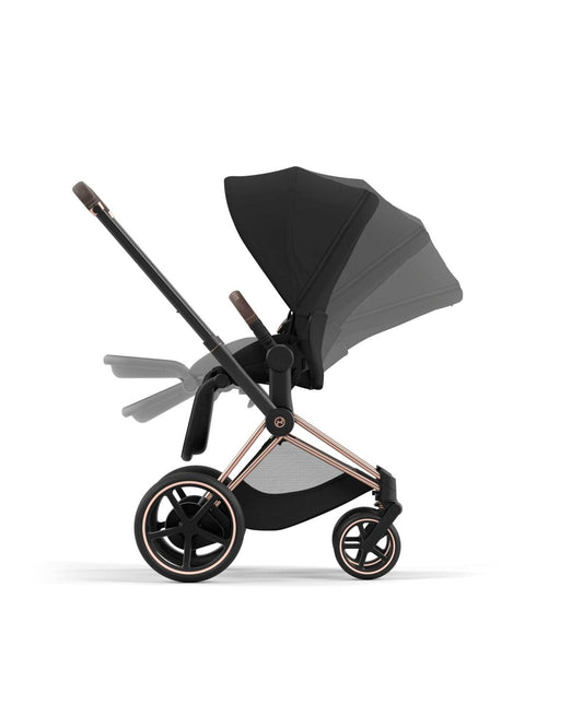 Cybex ePriam 2 Electronic Assist Stroller (One Box) - Rose Gold / Sepia Black