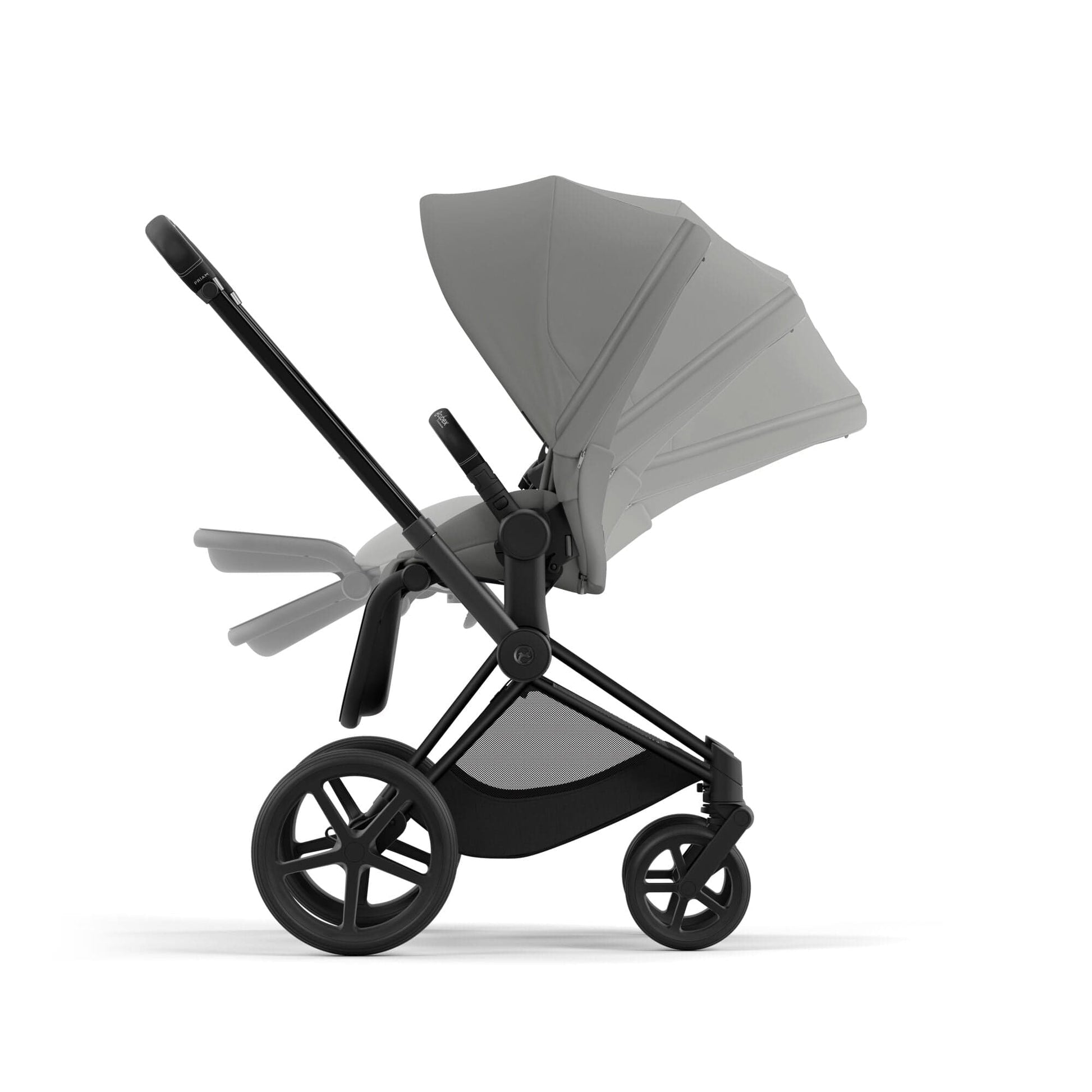 carrinho cybex priam Priam 4 Stroller Matte Black Mirage Grey