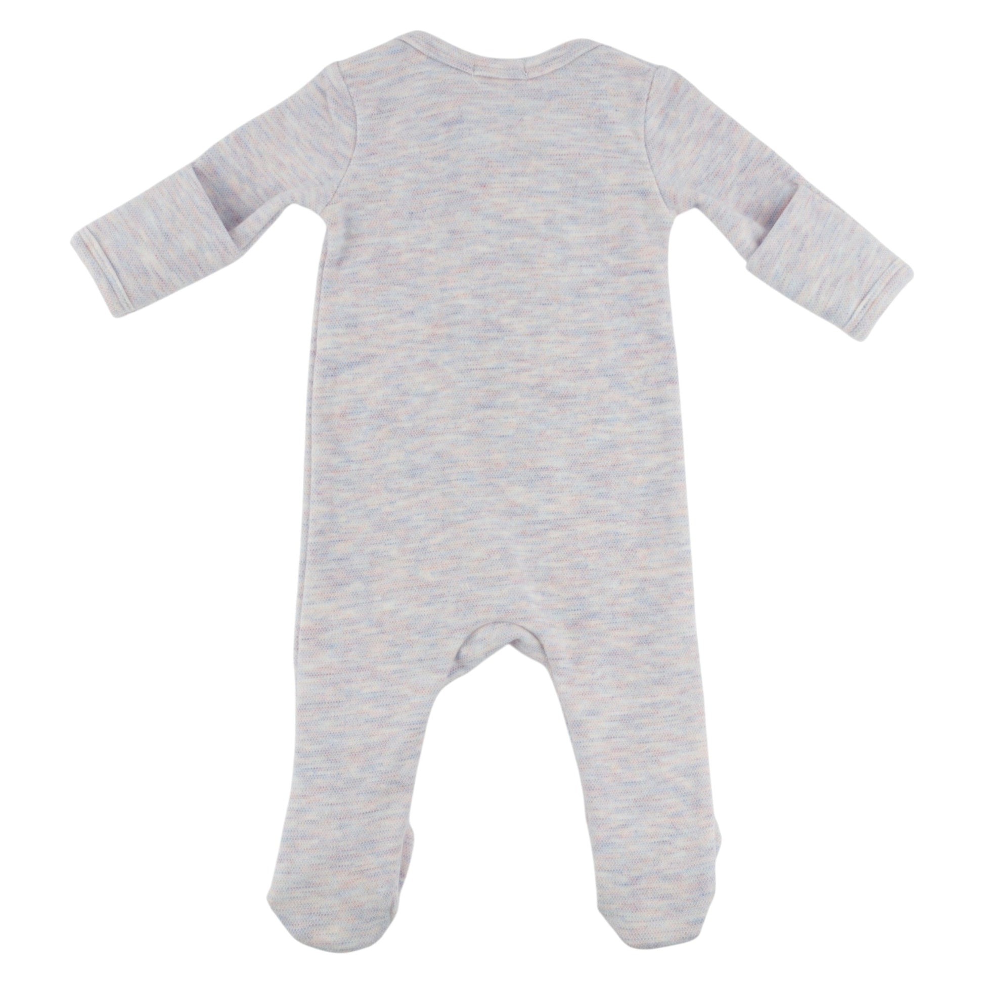 Oh Baby! Honeycomb Zipper Footie with Pocket - Lilac Rose, 3M - Image 3