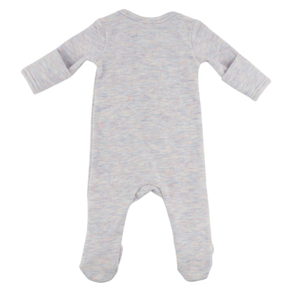 Oh Baby! Honeycomb Zipper Footie with Pocket - Lilac Rose, 3M - Image 3