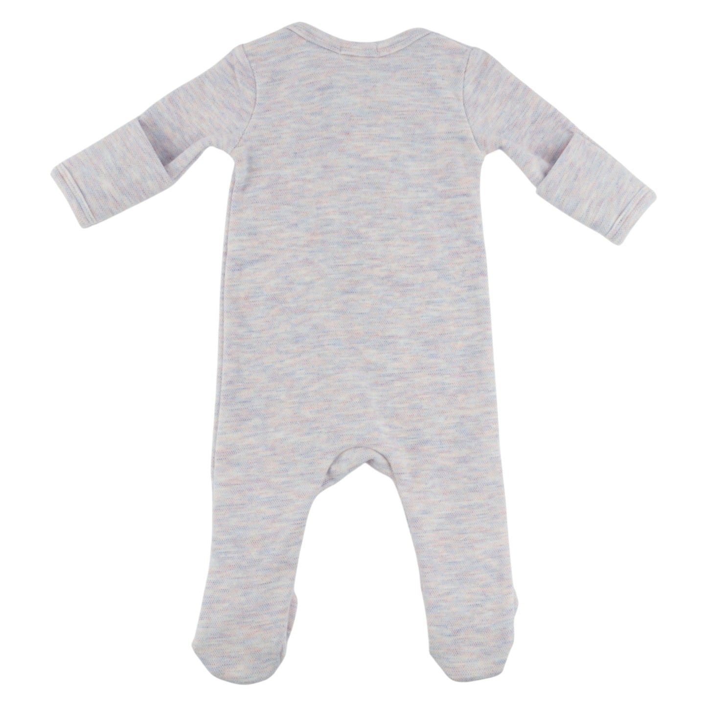 Oh Baby! Honeycomb Zipper Footie with Pocket - Lilac Rose, 6M - Image 3