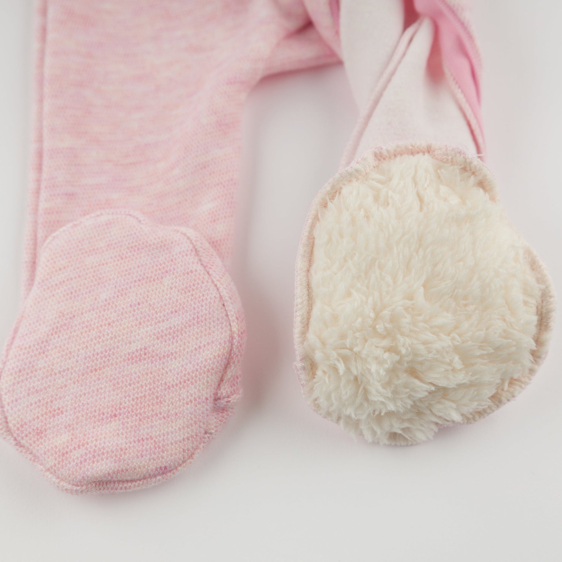 Oh Baby! Honeycomb Zipper Footie with Pocket - Pale Pink, 1M - Image 4