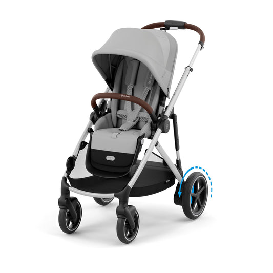 Cybex eGazelle S Electronic Assist Stroller - Silver Frame / Stone Grey - 524000527