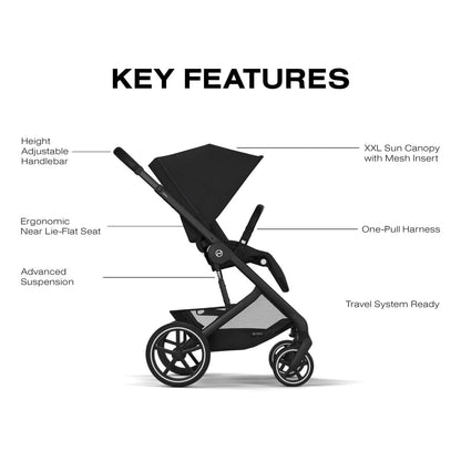 Cybex Balios S Lux Stroller - Moon Black - 524001177