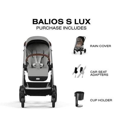 Cybex Balios S Lux Stroller - Stone Grey - 524001185