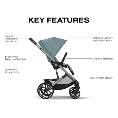 Cybex Balios S Lux Stroller - Stormy Blue - 524001201