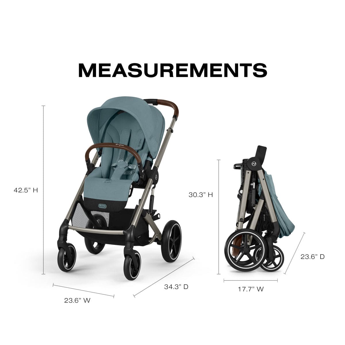 Cybex Balios S Lux Stroller - Stormy Blue - 524001201
