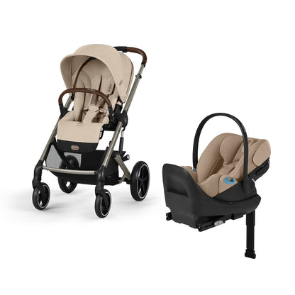 Cybex Balios S Lux + Cloud G Pro Travel System Bundle - Almond Beige - 524001217-525000607
