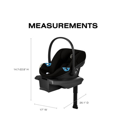 Cybex Aton G2 Infant Car Seat with Load Leg Base - Moon Black - 524002341