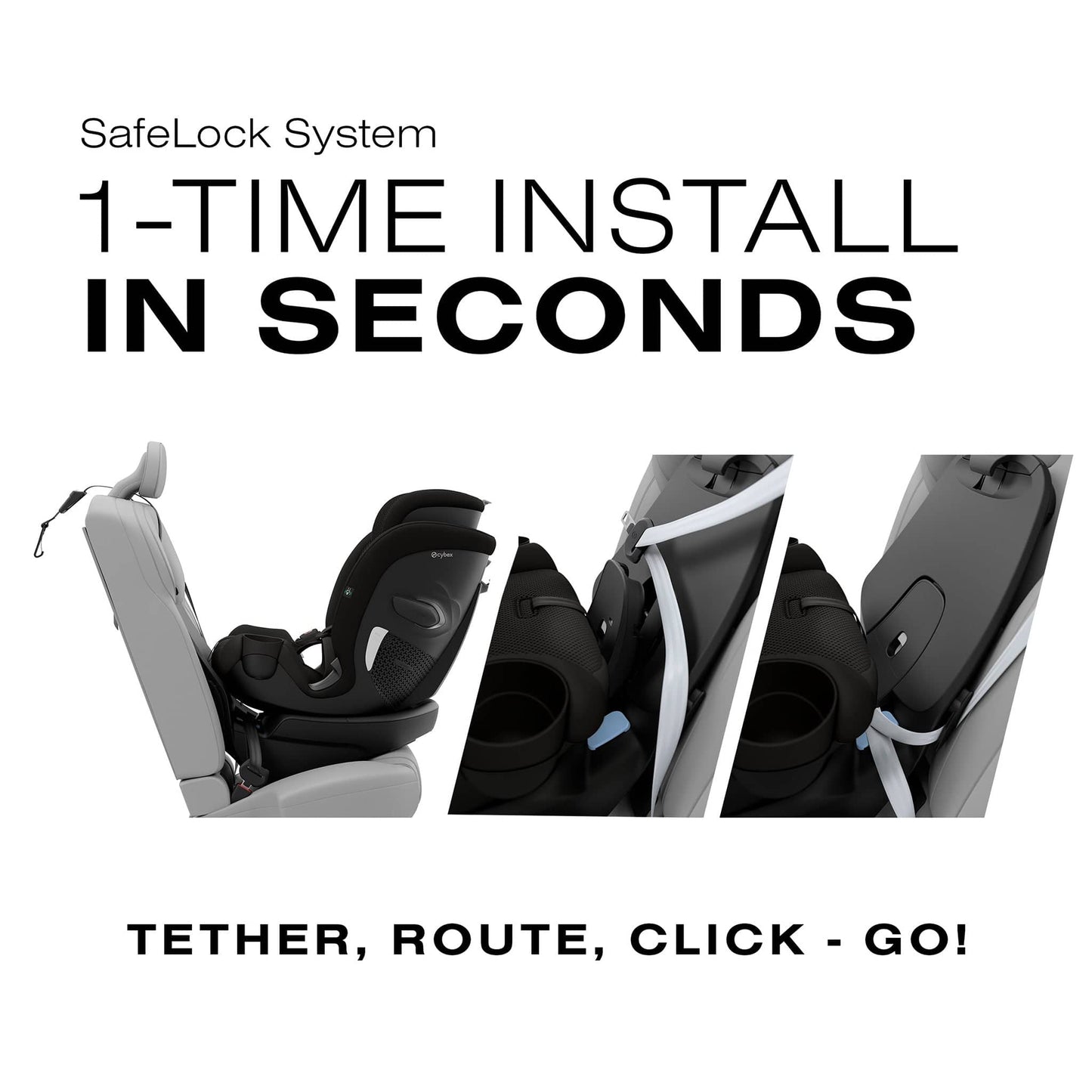 Cybex Callisto G 360 Rotating All-in-One Convertible Car Seat - Nightfall Black
