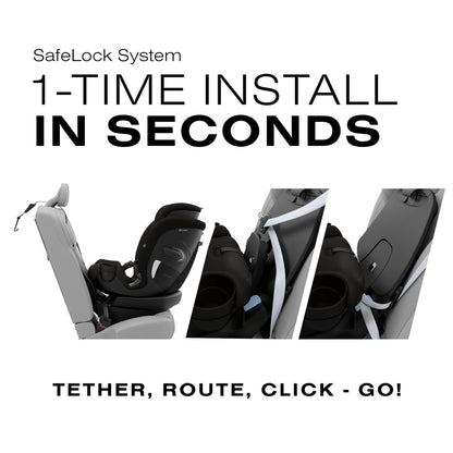 Cybex Callisto G 360 Rotating All-in-One Convertible Car Seat - Nightfall Black