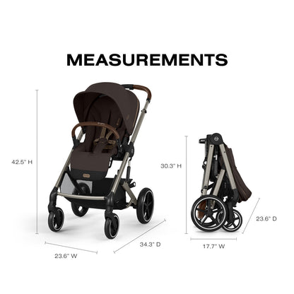 Cybex Balios S Lux Stroller - Chocolate Brown