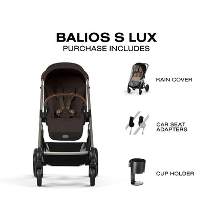 Cybex Balios S Lux Stroller - Chocolate Brown
