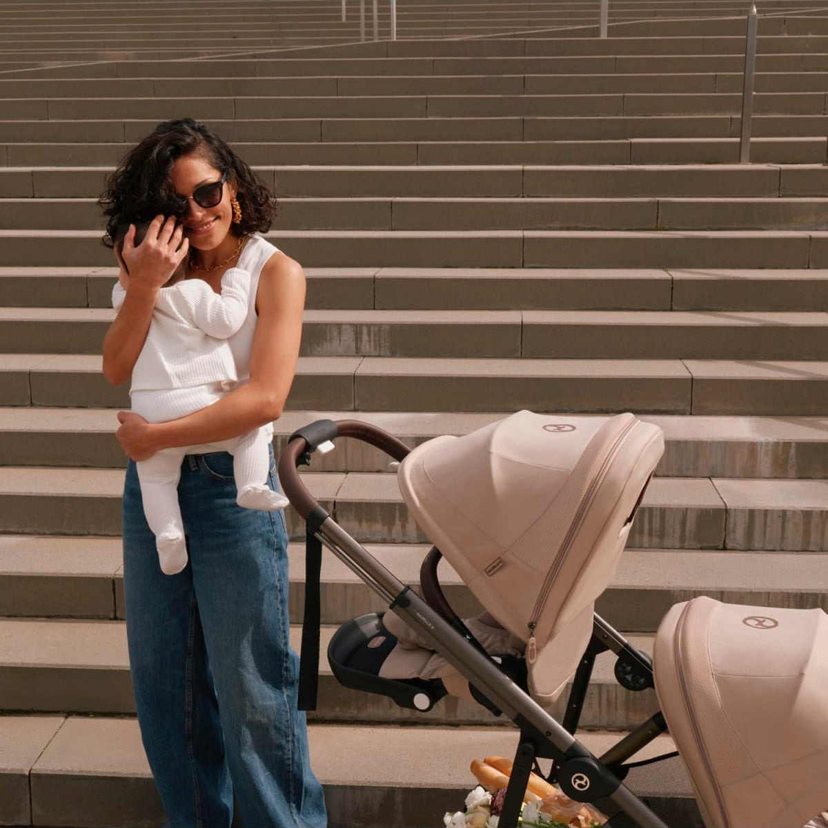 Cybex Gazelle S Second Seat  - Taupe Frame / Chocolate Brown