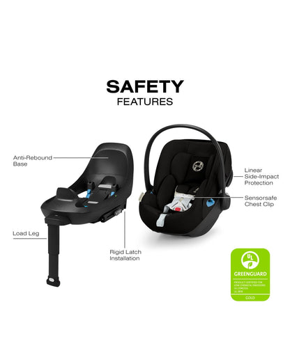 Cybex Cloud G Pro Comfort Extend Infant Car Seat - Moon Black - 525000599