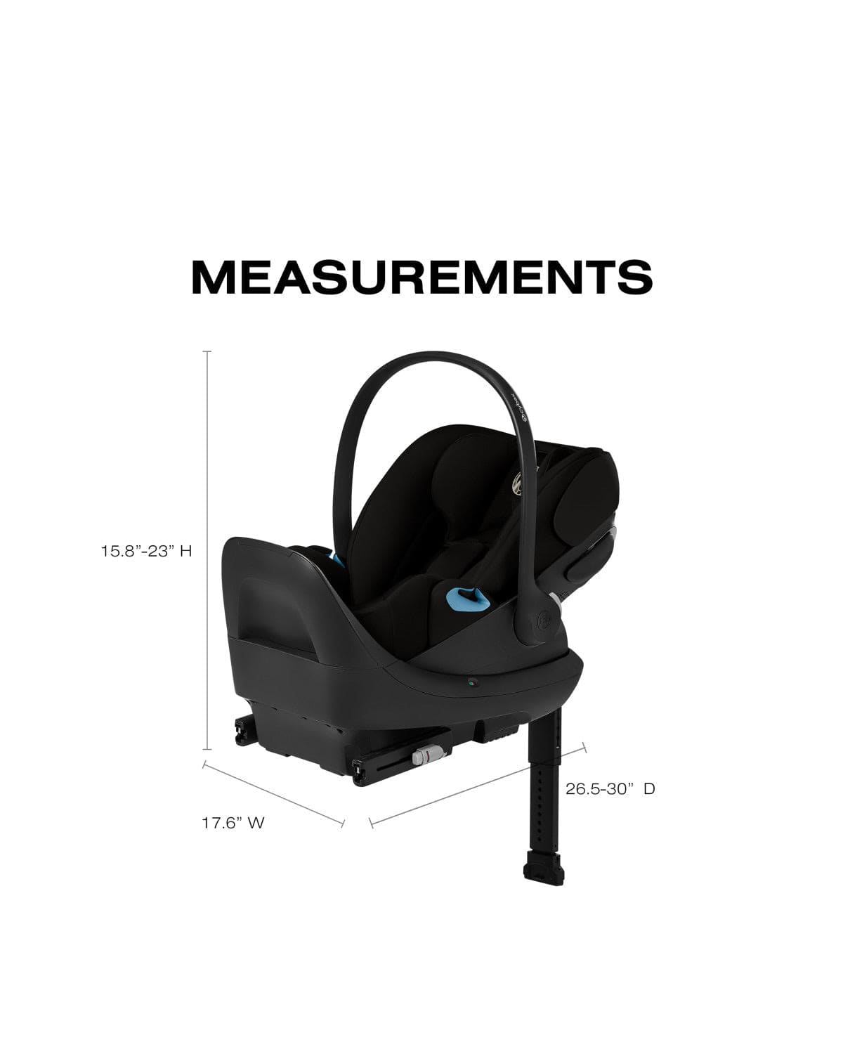 Cybex Cloud G Pro Comfort Extend Infant Car Seat - Moon Black - 525000599