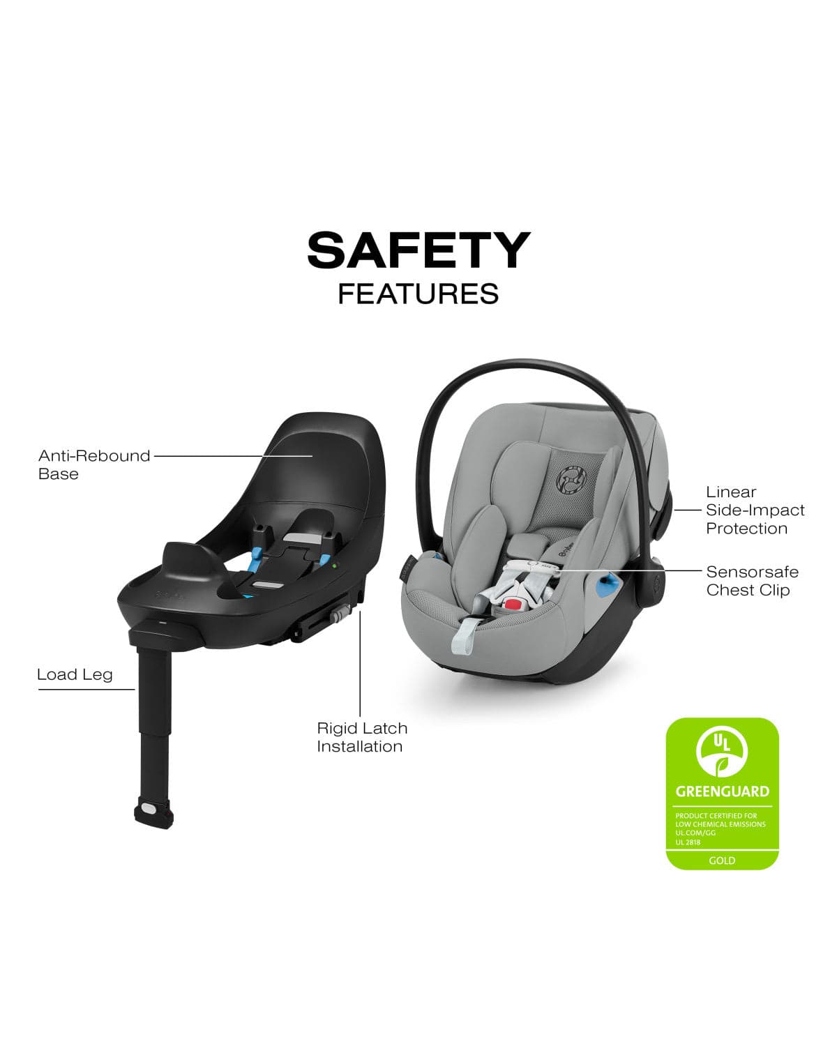 Cybex Cloud G Pro Comfort Extend Infant Car Seat - Stone Grey