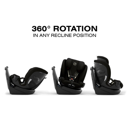 Cybex Callisto G 360 SELECT Rotating All-in-One Convertible Car Seat + Canopy Bundle - Black - 525000957-525000973
