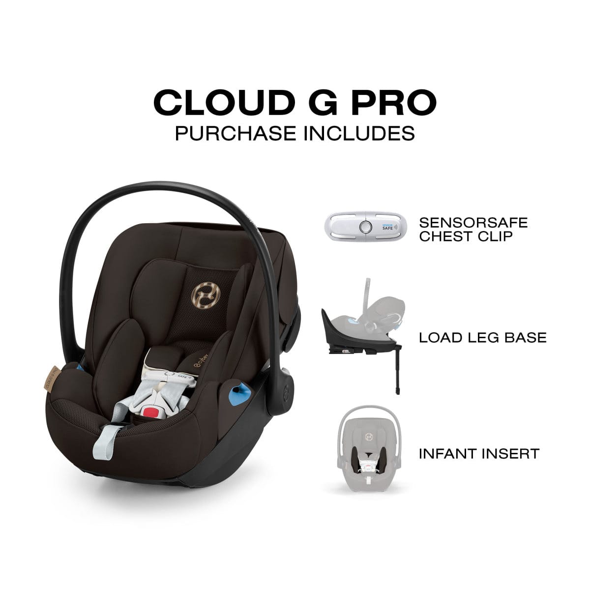 Cybex Cloud G Pro Comfort Extend Infant Car Seat - Chocolate Brown