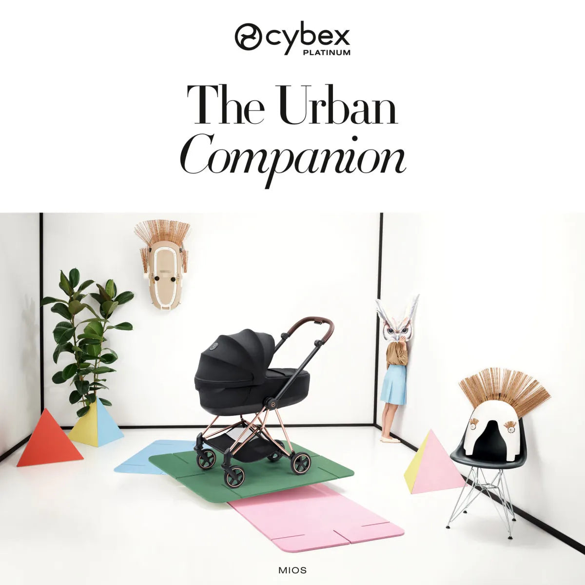 Cybex Mios Stroller (2026) - Rose Gold Frame / Sepia Black Lux