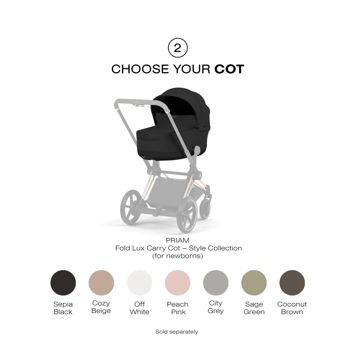 Cybex e-Priam Style Frame - Rosegold - 526000265