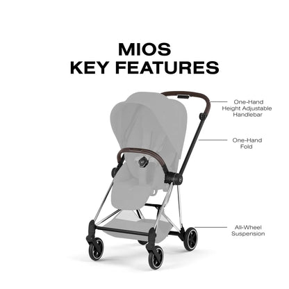 Cybex Mios Style Frame - Chrome / Brown - 526000275