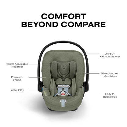 Cybex Cloud T SensorSafe Infant Car Seat - Sage Green