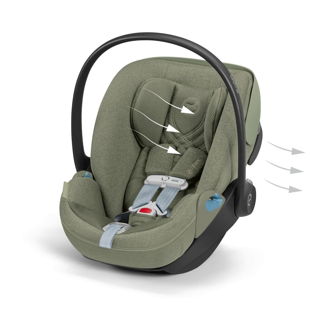 Cybex Cloud T SensorSafe Infant Car Seat - Sage Green