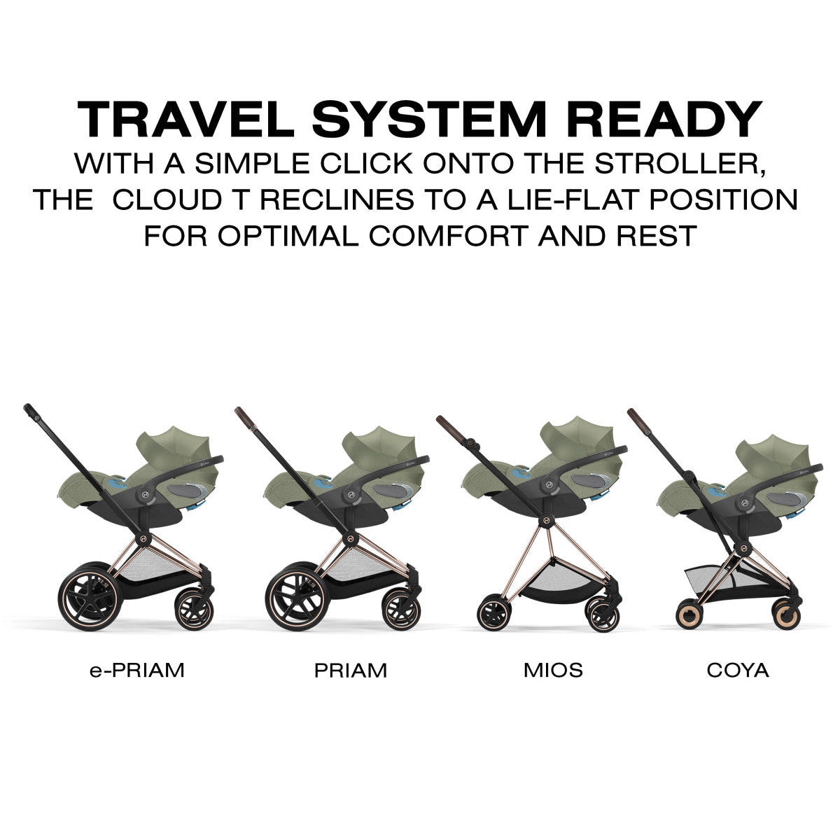 Cybex Cloud T SensorSafe Infant Car Seat - Sage Green