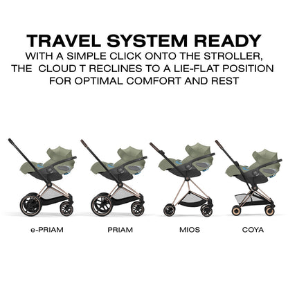 Cybex Cloud T SensorSafe Infant Car Seat - Sage Green