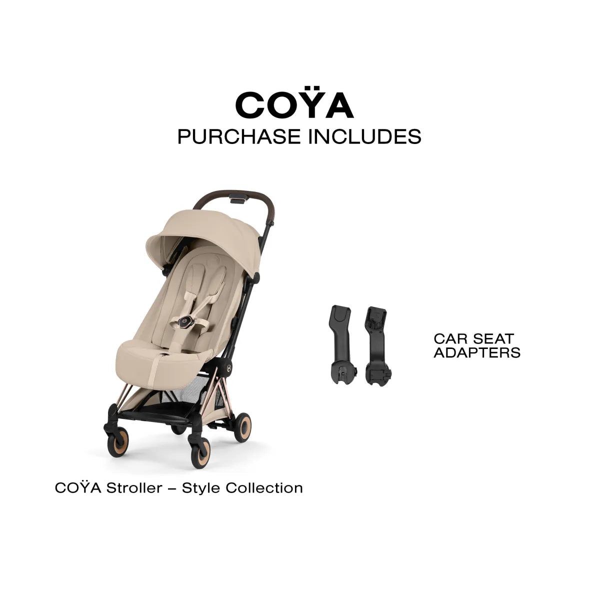 Cybex Coya Stroller (2026) - Style Collection - Rose Gold Frame