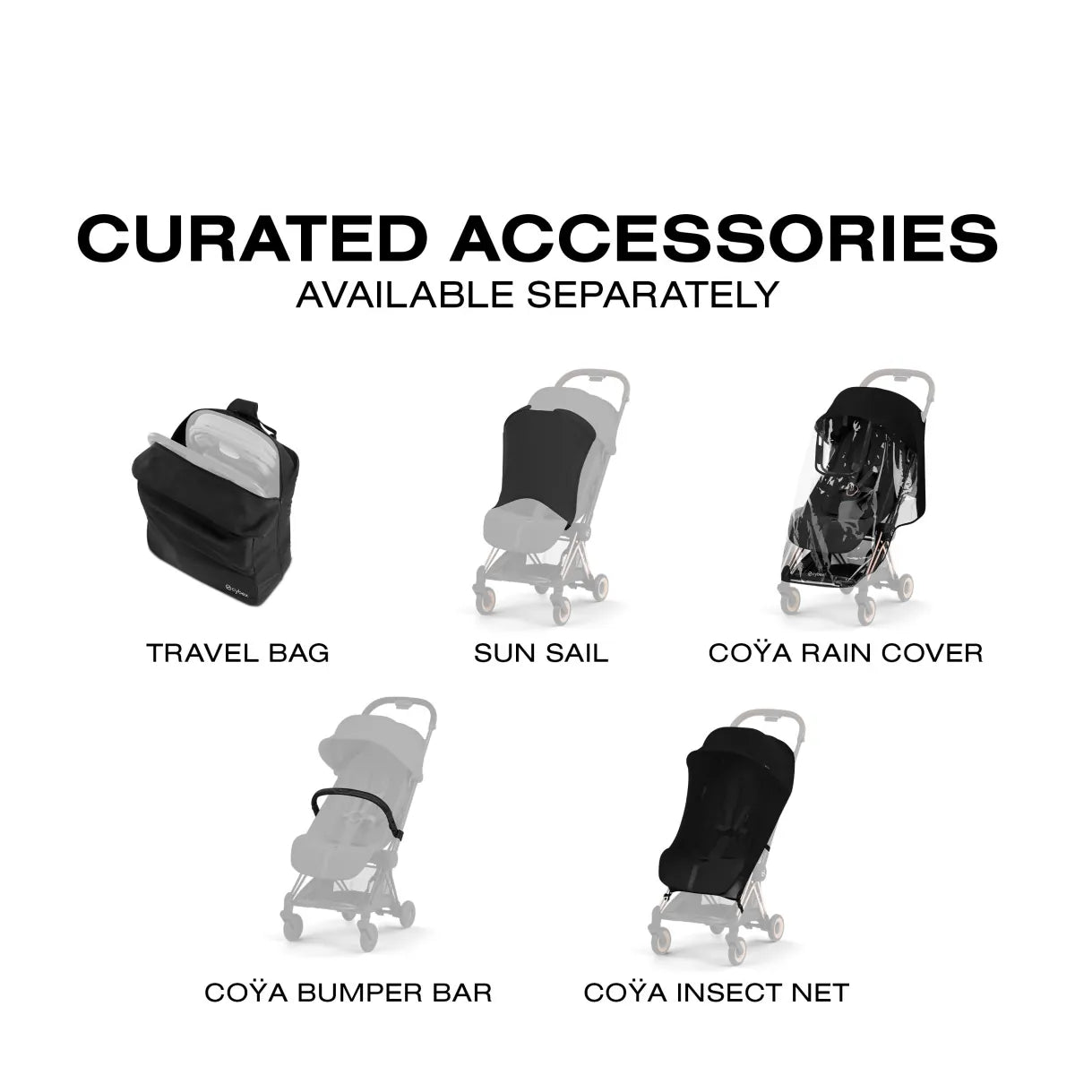 Cybex Coya Stroller (2026) - Style Collection - Matte Black Frame