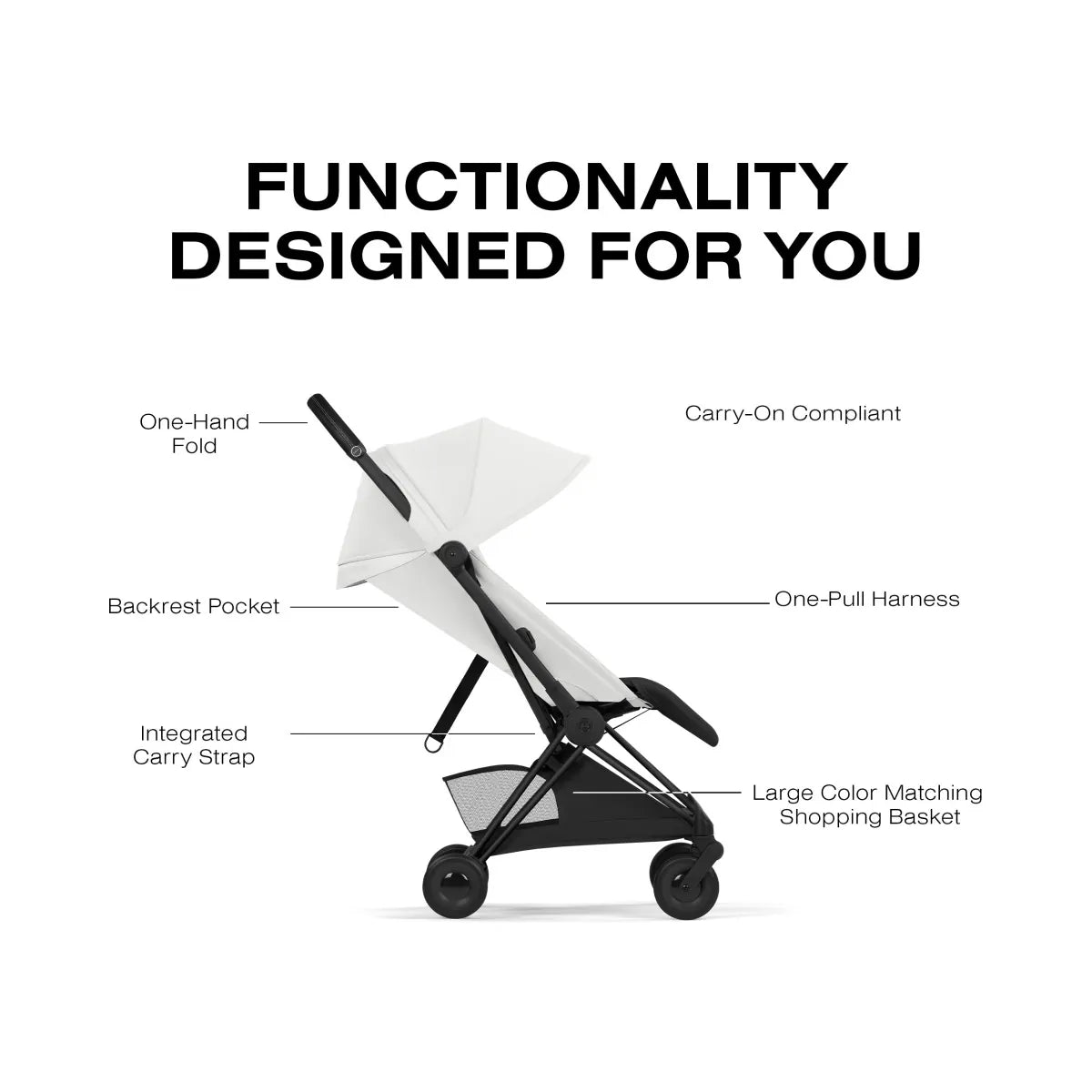 Cybex Coya Stroller (2026) - Style Collection - Matte Black Frame