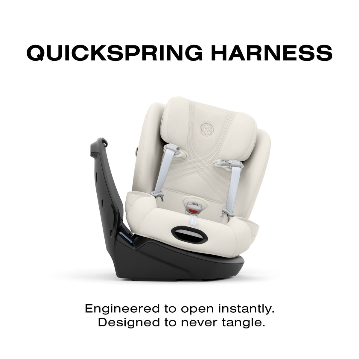 Cybex car seat with Quickspring harness feature