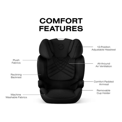 Cybex Solution T High-Back Booster Car Seat - Sepia Black