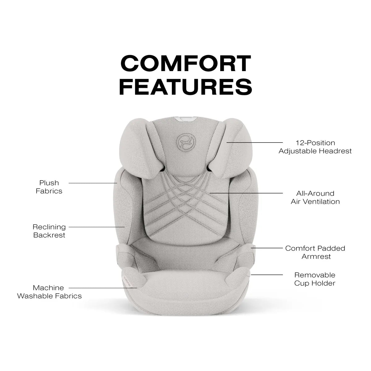 Cybex Solution T High-Back Booster Car Seat - City Grey
