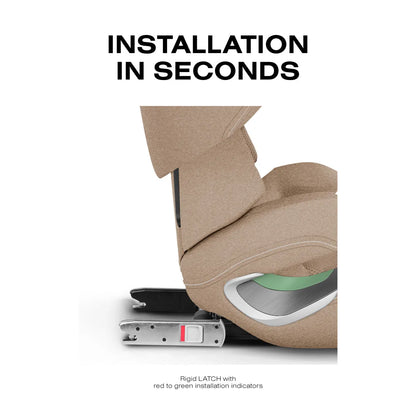 Cybex Solution T High-Back Booster Car Seat - Cozy Beige