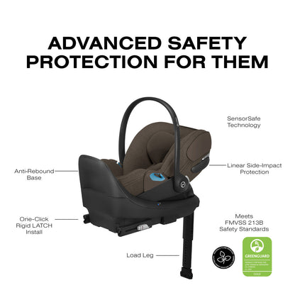 Cybex Cloud T SensorSafe Infant Car Seat - Coconut Brown