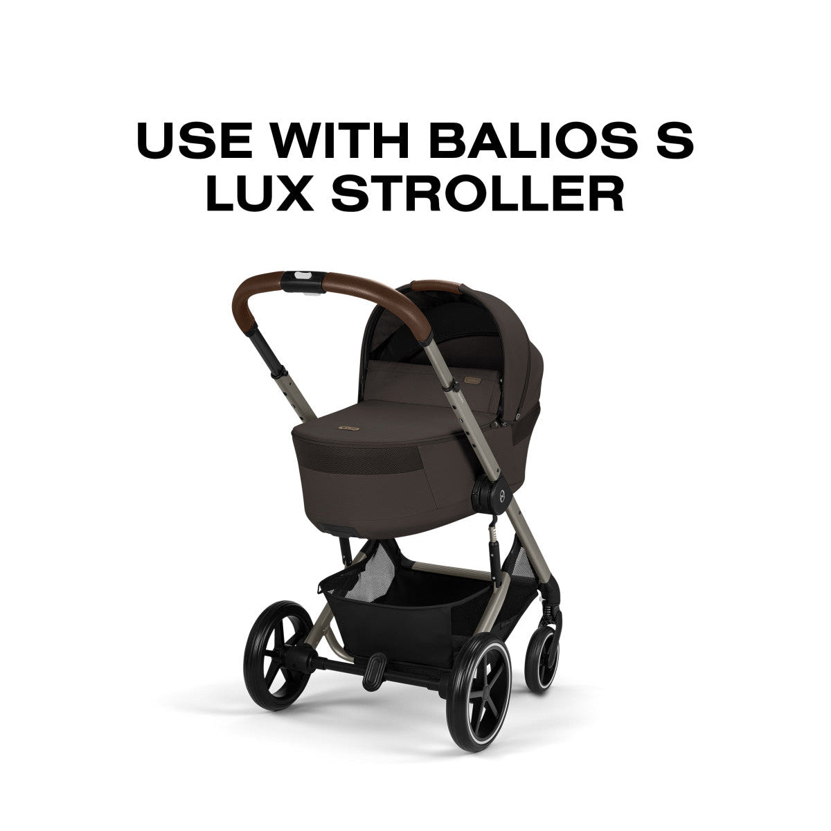 Cybex Balios S Lux stroller with carrycot attached
